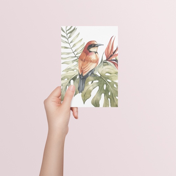 Bee-Eater Bird Watercolor Illustration Wall Art Print Poster Unframed - Picture 6 of 17